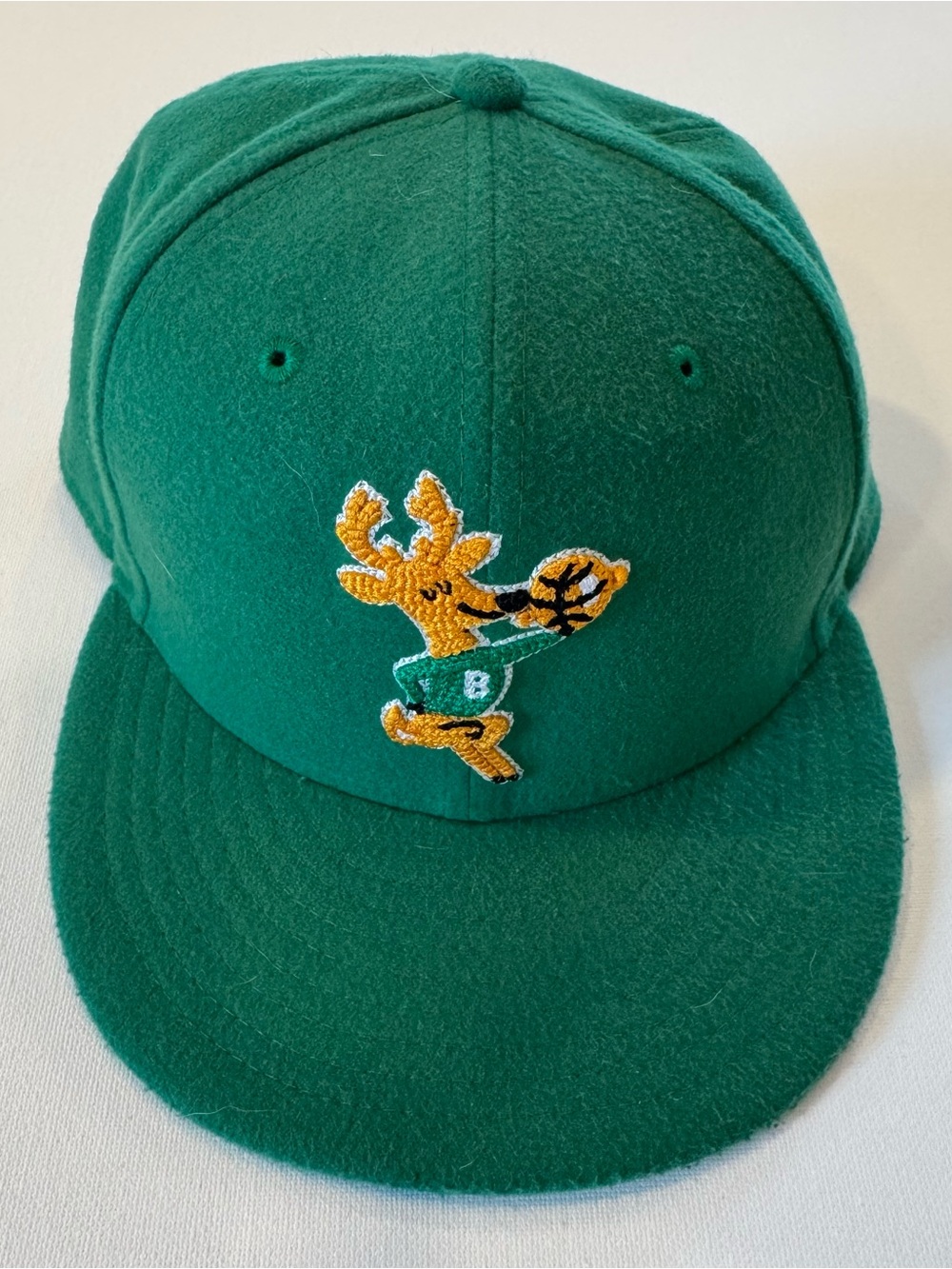 New Era Milwaukee Bucks Wool Cap with Embroidered Bango Patch Like New